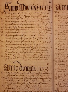 An example of a Worcestershire parish register