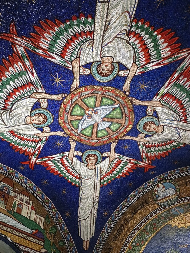 Ceiling of St Catherine's chapel at Sacred Heart Church Droitwich