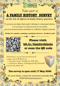 The role of material objects in family history practices - leaflet