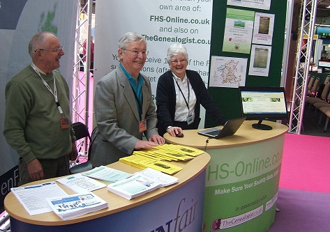 The Malvern Family History Stand at Who Do You Think You Are 2012