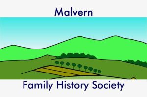 Malvern Family History Society Logo - click here to go to the home page